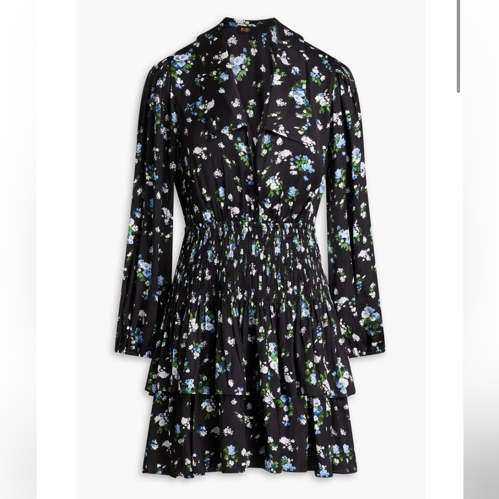 Maje Floral Black Dress - Picture 3 of 11